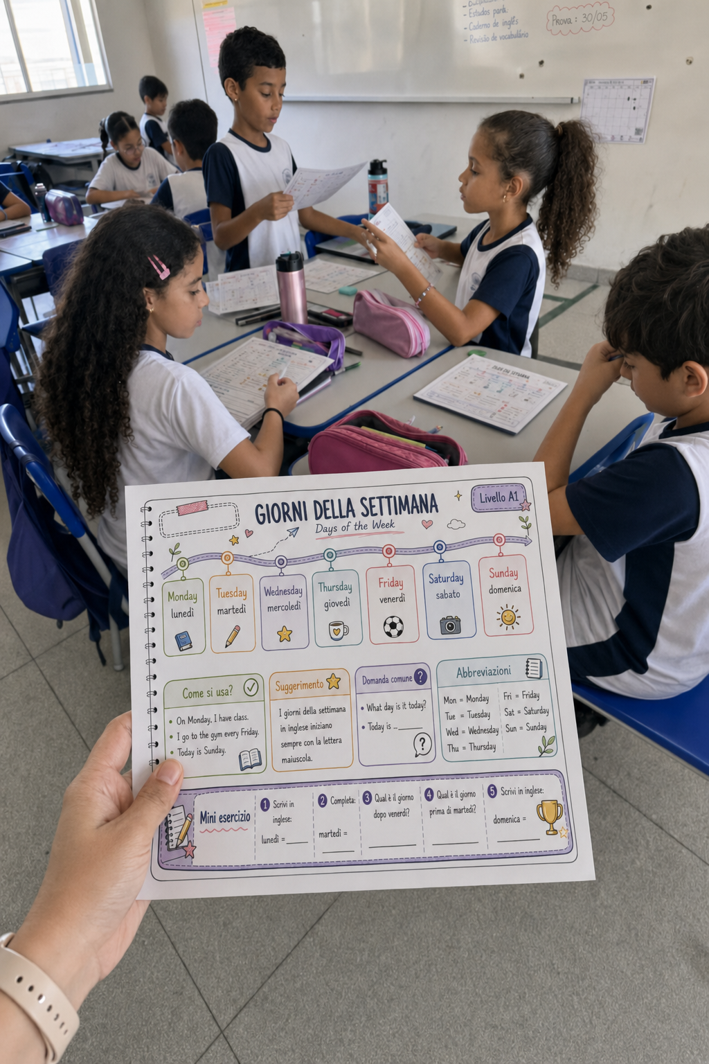 Mappa Giorni della Settimana in classe